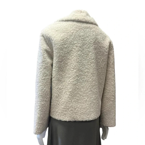 Zara Off White  Teddy Coat Size Small - Picture 4 of 10